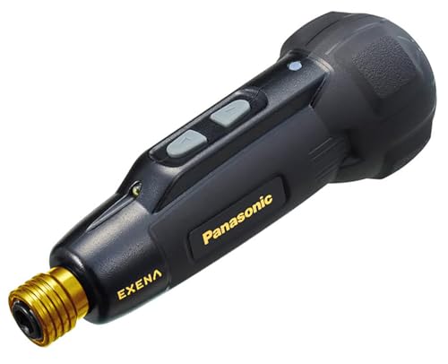 【限定生産モデル】パナソニック(Panasonic) 電動ドライバー USB Type-C 充電式 3.7V 850mAh 正転・逆転 手締め機 ブレーキ付 LEDライト ビットセット 充電ケーブル付属 軽量 小型 ネジ締め DIY 電動工具 ミニ EZ1D11ST1 ブラック&ゴールド
